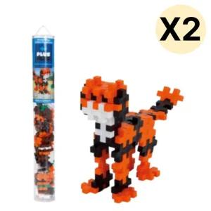 맥포머스 십자블록 퍼즐교구 튜브형 타이거100p X 2p