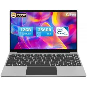 Jumper 노트북 14인치 FHD 디스플레이 12GB RAM 256GB SSD J4105 CPU가 있는 노트북 컴퓨터 얇고 휴대용 2.