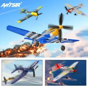 무선 비행기 RC 400mm ero/P51 Mustang /109/Spitfire F X 안정화 시 포함 One Key