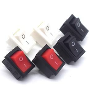 10PCS 15x21mm 2 핀 SPST ONOFF 보트 로커 스위치 6A 250V KCD1 KCD1-101 스냅인 블랙