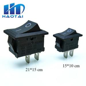 10 개세트 KCD1 2 핀 250V 3A 보트 스위치 21x15 15x10 스냅인 SPST ON OFF 로커