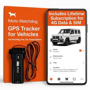 차량용 유선 GPS 트래커, 월 요금 없음, 구독 4G SIM 및 데이터 , 비즈니스 차량, 빠른 설치, 과속 경고, 주행 거리 추적, 여행 이력, 개발, 모토 워치독