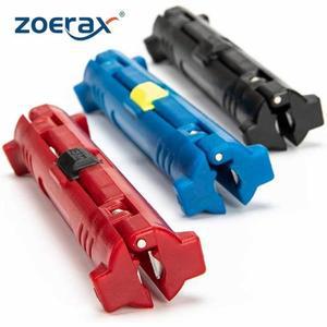 ZoeRax 전기 와이어 스트리퍼 펜 네트워크 케이블 도구 커터 로터리 동축 커팅 머신