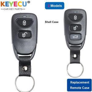 KEYECU 원격 제어 자동차 키 쉘 케이스 커버 현대 IX25 Tucson Elantra Sonata Fe for Kia Carens Fob 2 3