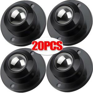 20/1pc 자체 접착 캐스터 휠 360 스케이트 롤러 도르래 회전 캐비닛용 범용 끈끈한 쓰레기통