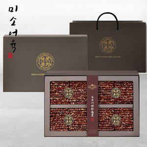 [미소어육][바로배송][미소어육] 국내산 소고기 견과육포 선물세트(쇼핑백포함)/600g
