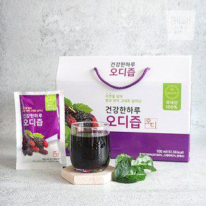 [프레시데이][바로배송] [건강한하루] 자연그대로 정읍 토종 오디즙 100mlX120봉 (선물포장)