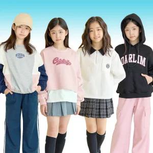 가을 초등 여아 주니어 의류 크롭 후드 티셔츠 맨투맨 초등학생 고학년 저학년 옷