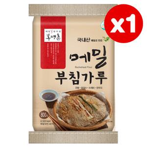 봉평촌 메밀부침가루 800g 수제비 부침개 제사 음식 칼국수 해물파전