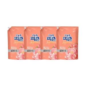 피죤 고농축 섬유유연제 시그니처 리필 라피에스타 1.6L, 4개
