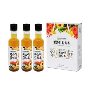 자연과발효 복숭아감식초 180ml 3병 2세트