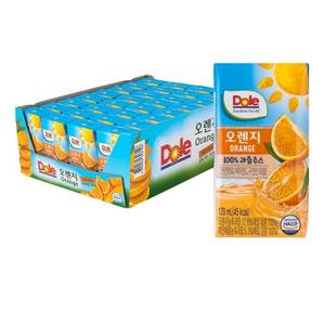 Dole 돌 오렌지 과즙 주스 120ml 32개