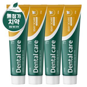 살림백서 덴탈케어 대용량 치약 4개 250g 입냄새 구취제거 잇몸 백태제거