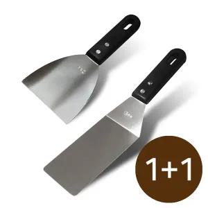 [벅703]스테인레스 스패치 뒤집개 반달+사각 2p 세트 헤라