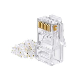 RJ45 8P8C 관통형 커넥터 100EA 잭 랜케이블 랜툴 CAT 5E UTP 랜선 제작