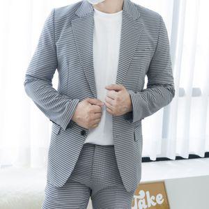 남성 봄 여름정장 구김적은 시어서커 체크수트_SA12S