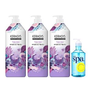 케라시스 퍼퓸 바이올렛 로즈 린스, 1L, 3개+두피스파 샴푸, 500ml, 1개