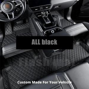 에스투펜 제네시스 GV80 매트 트렁크 맞춤형 가죽 자동차 바닥 G70 쿠페 G80 GV70 G90 GV90 AWD 카펫 커버
