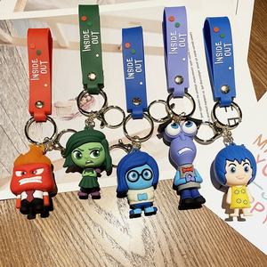 인사이드아웃 키링 디즈니 Inside Out 2 키체인 애니메이션 만화 키링 카와이 배낭