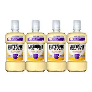 리스테린 토탈케어 검케어 마일드 750ml, 4개 + 증정(그린티 마일드, 100ml, 2개)