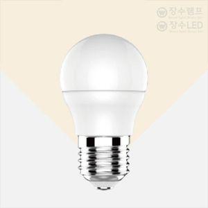 [2차 재입고] 장수램프 LED 인지구 3W 전구색 E26 소형다마