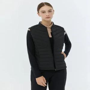 헤지스 골프 여성 23FW [스테디셀러]퀼팅 패턴 다운 베스트 (BLACK) WWJU3D701BK