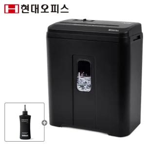 [현대오피스] 소형 문서세단기 PK-612X +오일페이퍼 최대6매 종이 파쇄기 세절기