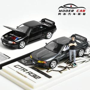 다이캐스트 모형 피규어 프라모델TM 타임 마이크로 1:64 GTR R32 이니셜 D 다이캐스트 모델    차량용