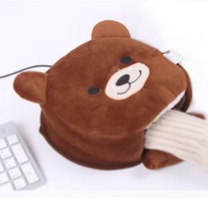 USB 곰인형 온열 손목쿠션겸 마우스패드 손목쿠션