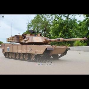 Henglong Us 원격 제어 탱크 M1a2 Abrams 적외선 전투 모델 강철 웨이브 박스 Rc 친구 선물 2024