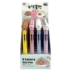 아트박스/조선문방구 20개 조선문방구 순덕이크루6색볼펜(0.7mm) 1박스
