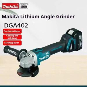 함마드릴  Makita 브러시리스 리튬 전기 앵글 연마기, 충전식 절단기, 고출력 18V, 125mm, DGA404-4