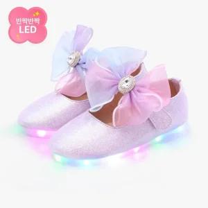 [키펀트] LED 블루밍 샌드 펄 여아 구두