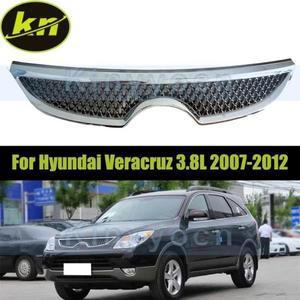 자동차 실버 프론트 범퍼 메쉬 그릴, 현대 베라크루즈 3.8L 2007-2012 프론트 범퍼 후드 레이싱 그릴