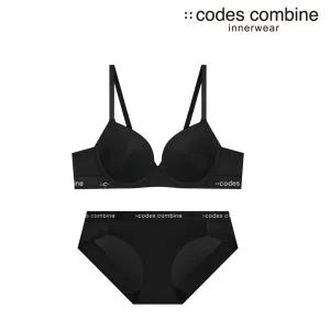 [코데즈컴바인이너웨어](강남점)노와이어 블랙 브라세트(CEWBR162BK+CEWBP162BK)