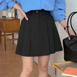 [제작] [속바지포함] 마요니 뒷밴딩 플리츠 미니 스커트 80721 빅사이즈여성의류