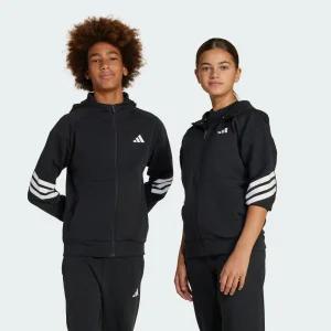 [아디다스 ADIDAS 공식] 퓨처 아이콘 3S 풀집 후드 트랙 재킷 키즈 JJ4801 355534