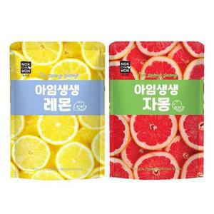 [MEJ8N40N_52EQ]과즙음료 아임생생 레몬 자몽 파우치 2kg