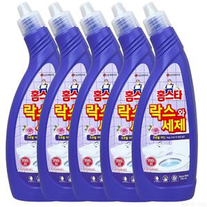 엘지생활건강 홈스타 락스와 세제 후로랄 파인 750ml 5개