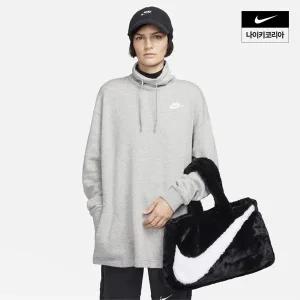 매장정품 나이키 스포츠웨어 인조 퍼 토트백10L FB3050-010 353082