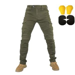 오토바이바지 오토바이 청바지 Pantalones Motocicleta Hombre Featherbed 청바지 표준 버전 자동차 타기