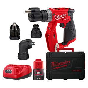 밀워키 M12 FDDXKIT-201X 멀티척 드릴드라이버 12V 2.0Ah 배터리 1개 세트