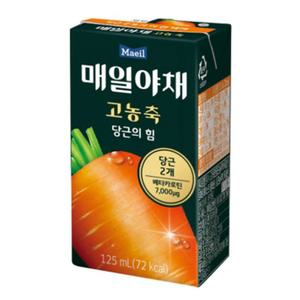 매일야채 고농축 당근의 힘 125ml x 24개 당근주스