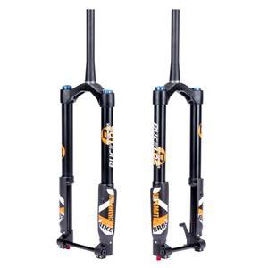 벅로스 팻 타이어 스루 마운틴 조정 리바운드 포크, 서스펜션 바이크 140/180mm 15 테이퍼드 일렉트릭 MTB용 * E-바이크 프론트 스노우 150mm 액슬 비치 5.0 에어 여행 20/26인치 인버티드