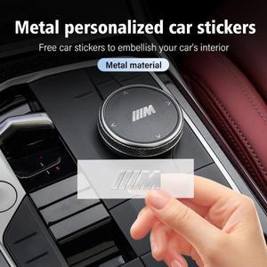 8pcs 3D 금속 자동차 인테리어 장식 스티커 배지 스타일링 BMW E93 F10 F20 F30 F40 F15 F25 F26 F31 F49 F
