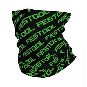 Festool 로고 반다나 넥 워머 여성 겨울 스키 튜브 스카프 각반 페이스 커버