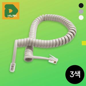 유선 내선전화 내선 수화기선 플러그 전화 블랙 송수화기 전화연결선 표준 코드 전화선 줄 전화기 케이블