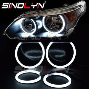 Sinolyn LED 엔젤 아이즈 BMW E60 520i 스위치백 헤일로 링 자동차 액세서리 용품