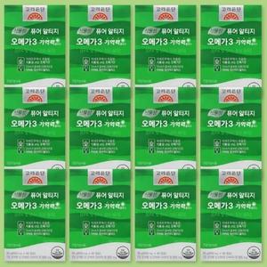 고려은단 식물성 퓨어 알티지 오메가3 기억력 플러스 60정 x 12박스