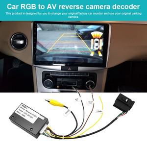 폭스바겐cc 안드로이드 RGB-AV 리버스 카메라 디코더 HD 전송 자동차 신호 변환기 어댑터 VW RCD510 용 12V